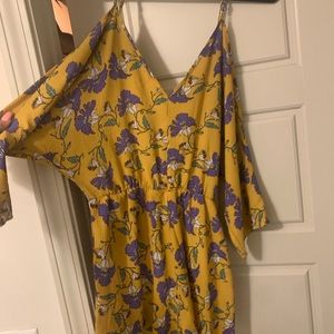 Frock Candy purple and gold romper